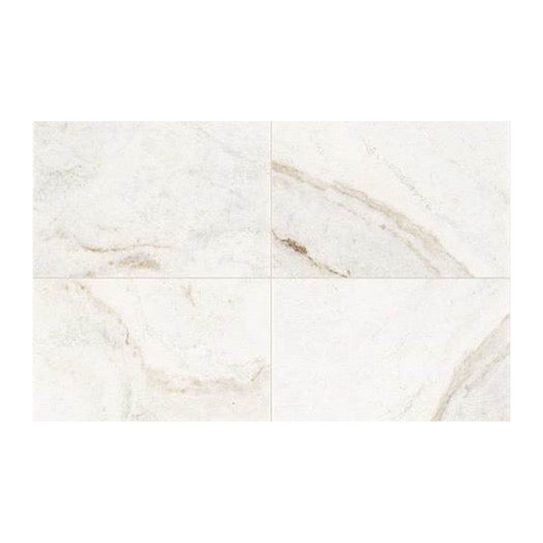 Daltile Natural Stone Marble 12" x 24" Polished Tile, Daphne White, 12" x 24"