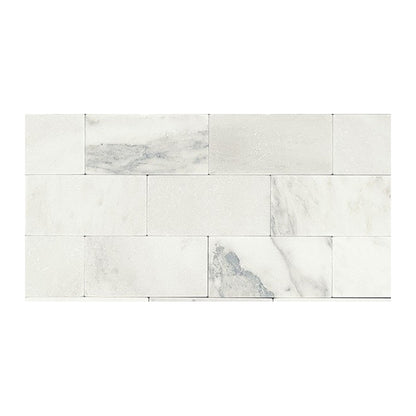 Daltile Natural Stone Marble 12" x 24" Polished Tile, First Snow Elegance, 12" x 24"