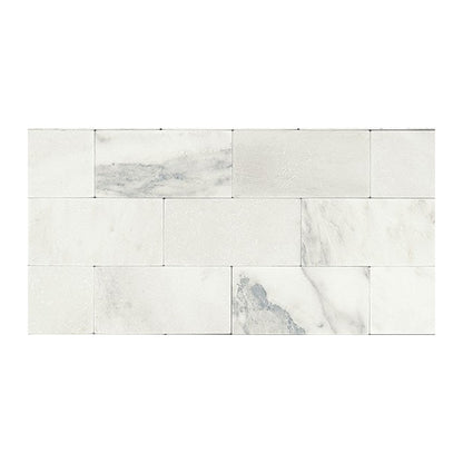 Daltile Natural Stone Marble 12" x 24" Honed Tile, First Snow Elegance, 12" x 24"