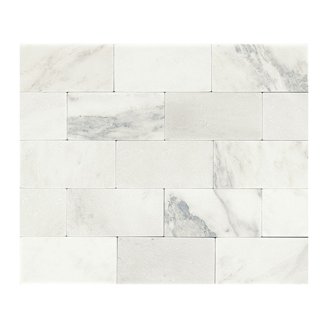 Daltile Natural Stone Marble 3" x 6" Polished Tile, First Snow Elegance, 3" x 6"