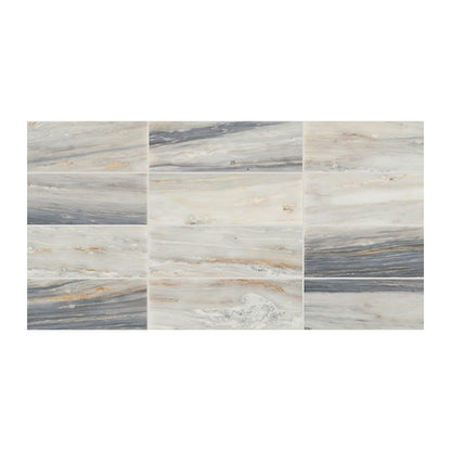 Daltile Gamma 4" x 12" Honed Natural Stone Tile, Azure, 4" x 12"