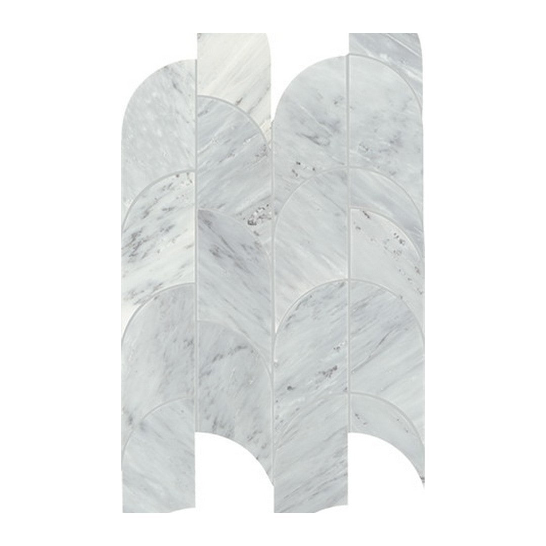 Daltile Gamma 8" x 19" Polished Natural Stone Archway Mosaic, Mystic, 8" x 19"
