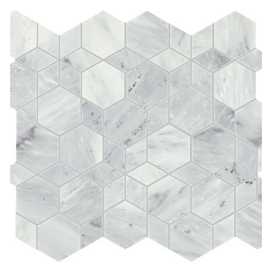 Daltile Gamma 14" x 16" Honed Natural Stone Hypnotic XL Mosaic, Mystic, 14" x 16"