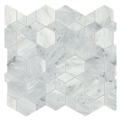 Daltile Gamma 14" x 16" Honed Natural Stone Hypnotic XL Mosaic, Mystic, 14" x 16"