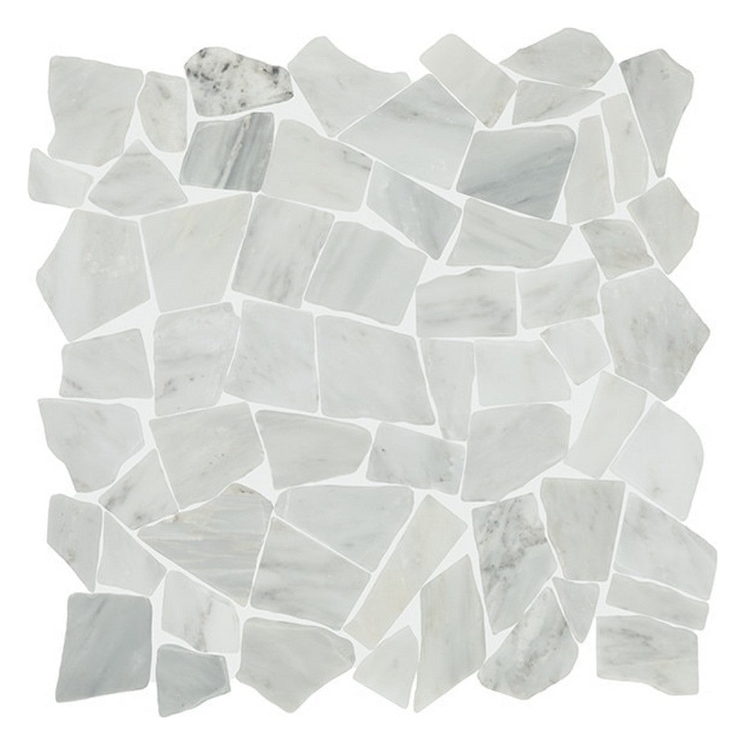 Daltile Gamma 13" x 13" Honed Natural Stone Pebble Mosaic, Mystic, 13" x 13"