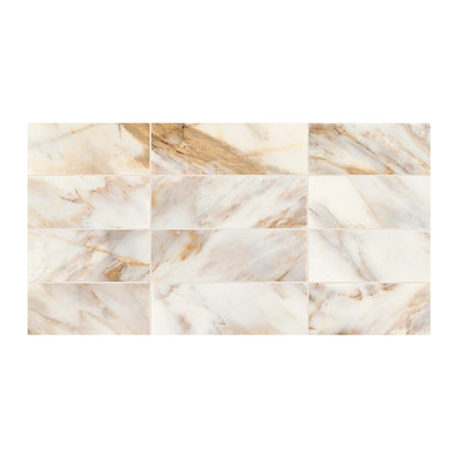 Daltile Gamma 4" x 12" Honed Natural Stone Tile, Bella, 4" x 12"