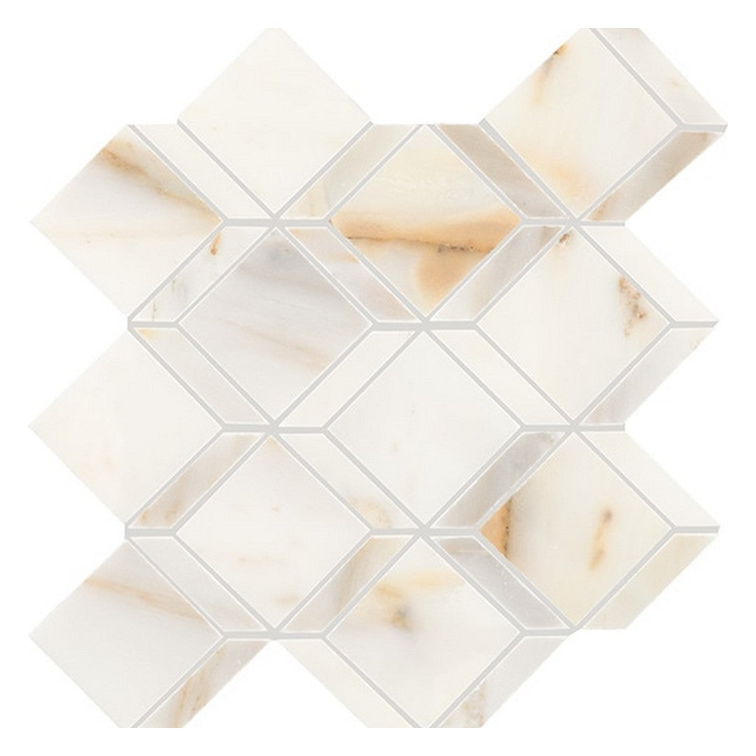 Daltile Gamma 12" x 12" Polished Natural Stone Balance XL Mosaic, Bella, 12" x 12"