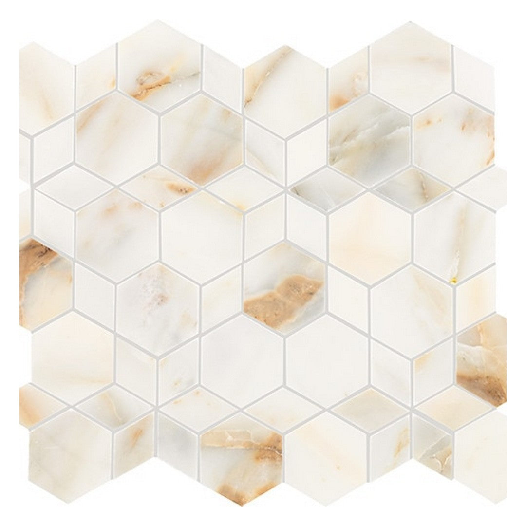 Daltile Gamma 14" x 16" Honed Natural Stone Hypnotic XL Mosaic, Bella, 14" x 16"