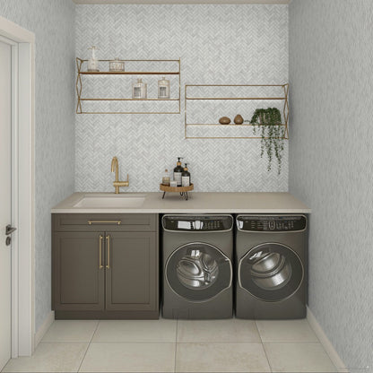 Daltile-Eclessia-Marble-13-x-14-Polished-Natural-stone-1x3-Herringbone-Mosaic-Cristallo