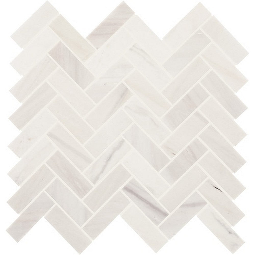 Daltile-Eclessia-Marble-13-x-14-Polished-Natural-stone-1x3-Herringbone-Mosaic-Pacifica