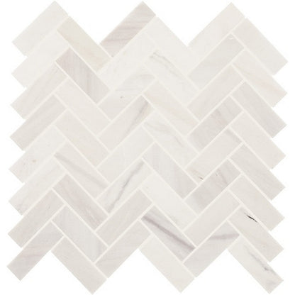 Daltile-Eclessia-Marble-13-x-14-Polished-Natural-stone-1x3-Herringbone-Mosaic-Pacifica