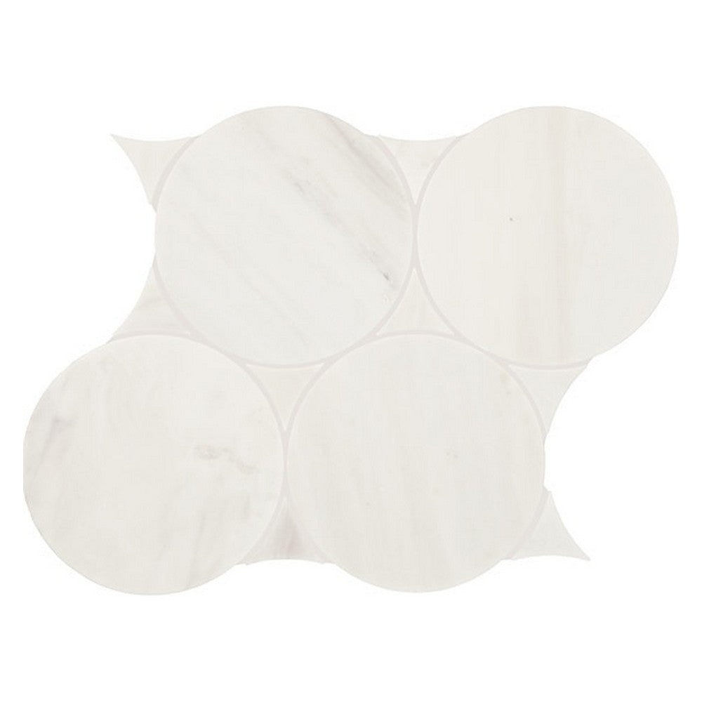 Daltile-Eclessia-Marble-10-X-12-Polished-Natural-stone-6-Circle-Mosaic-Pacifica