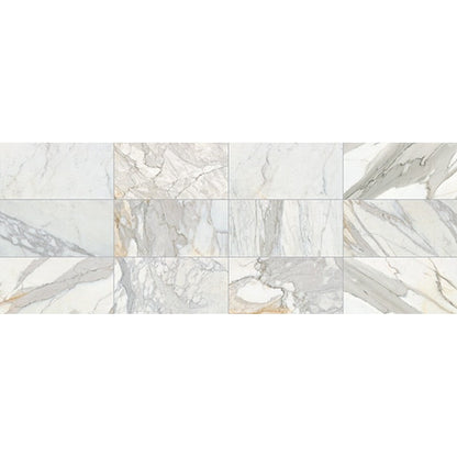 American Olean Stone Source Marble & Onyx 12" x 24" Polished Natural Stone Tile, Calacatta Gold, 12" x 24"