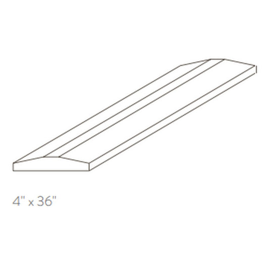 American Olean Stone Source Thresholds 4" x 36" Double Hollywood Bevel Polished Natural Stone Tile
