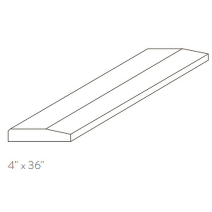 American Olean Stone Source Thresholds 4" x 36" Single Hollywood Bevel Polished Natural Stone Tile