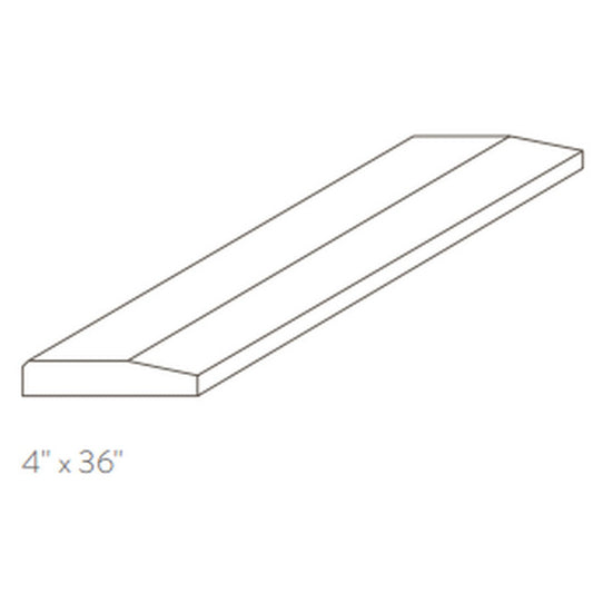 American Olean Stone Source Thresholds 4" x 36" Single Hollywood Bevel Polished Natural Stone Tile