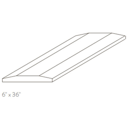 American Olean Stone Source Thresholds 6" x 36" Double Hollywood Bevel Polished Natural Stone Tile