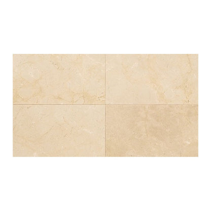 Daltile Natural Stone Marble 12" x 24" Polished Tile, Crema Marfil Elegance, 12" x 24"