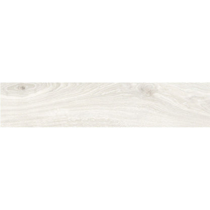 Daltile Oltre 12" x 48" Rectified Matte Porcelain Floor Plank, White, 11.62" x 47.03"