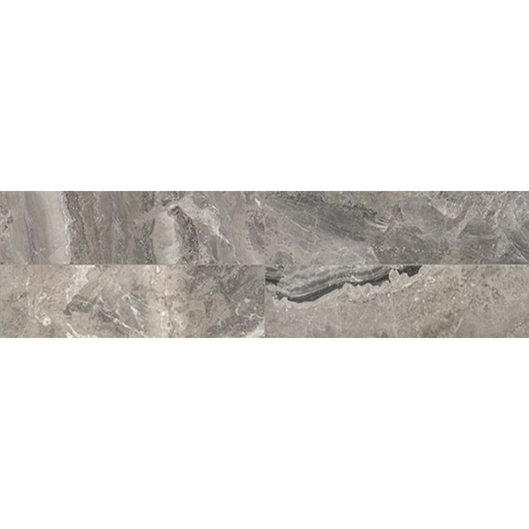 Daltile Marble Attache 12" x 48" Rectified Satin Porcelain Floor Tile, Crux, 12" x 48"
