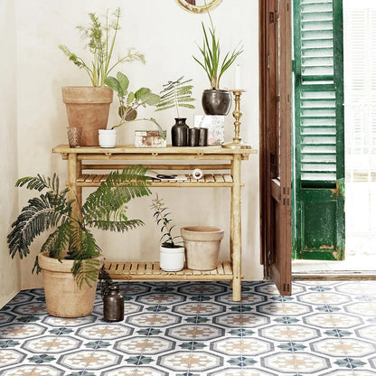 Lungarno Marrakesh 8" x 8" Pressed Matte Porcelain Floor Deco Tile
