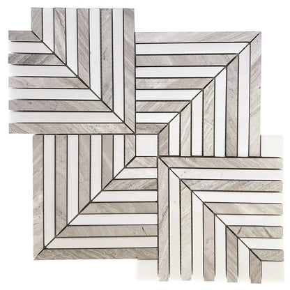 Ottimo-Maze-12-x-12-Honed-Stone-Marble-Mosaic-Black