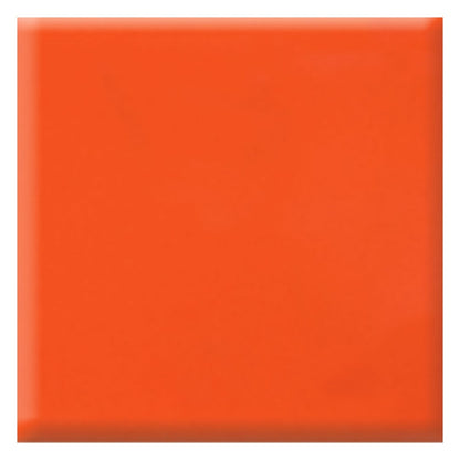 Daltile Natural Hues 6" x 6" Matte Porcelain Floor Tile, Orange Poppy, 5.75" x 5.75"