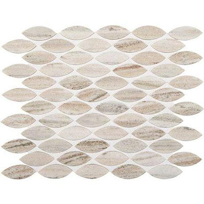 Marazzi Haven Point 10" x 13" Straight Honed Natural Stone Leaf Mosaic, Open Horizon, 10.25" x 13.25"