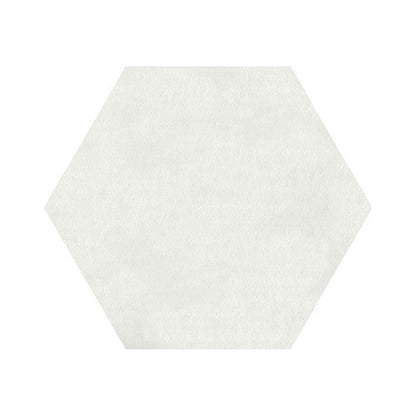 Daltile Bee Hive Medley 8.5" x 10" Matte Porcelain Hexagon Floor Tile, White, 8.5" x 9.75"