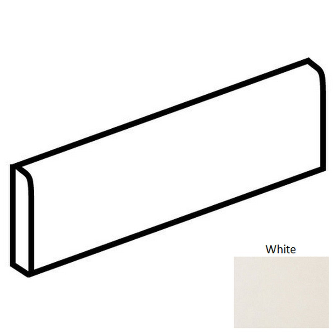 Daltile-Bee-Hive-3-x-12-Matte-Porcelain-Floor-Bullnose-White