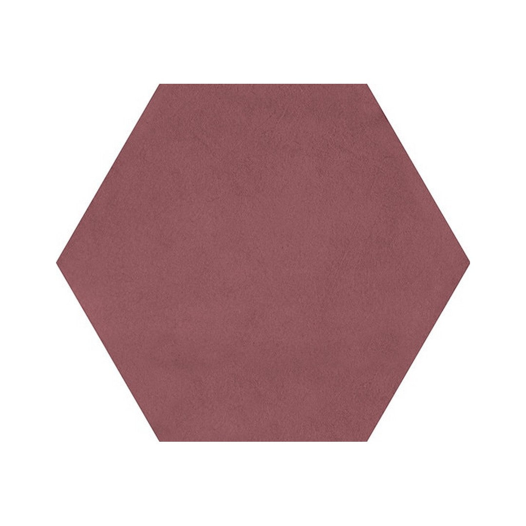 Daltile Bee Hive Medley 8.5" x 10" Matte Porcelain Hexagon Floor Tile, Marsala, 8.5" x 9.75"