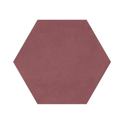 Daltile Bee Hive Medley 8.5" x 10" Matte Porcelain Hexagon Floor Tile, Marsala, 8.5" x 9.75"