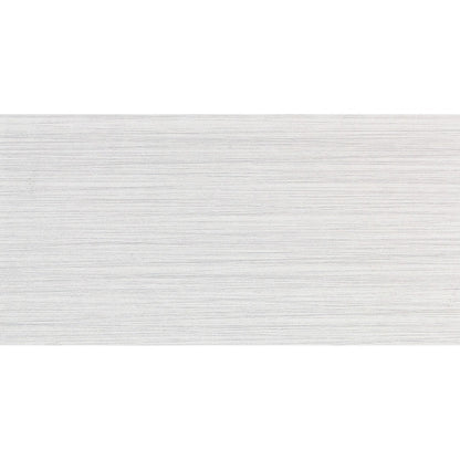 Daltile Fabrique 4" x 24" Rectified Matte Porcelain Floor Tile, Blanc Linen, 3.81" x 23.37"