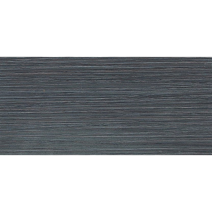 Daltile Fabrique 6" x 24" Rectified Matte Porcelain Floor Tile, Noir Linen, 5.75" x 23.37"