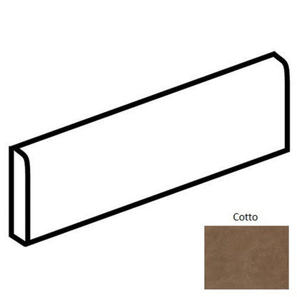Daltile Portfolio 3" x 12" Rectified Matte Porcelain Floor Bullnose, Cotto, 3" x 12"