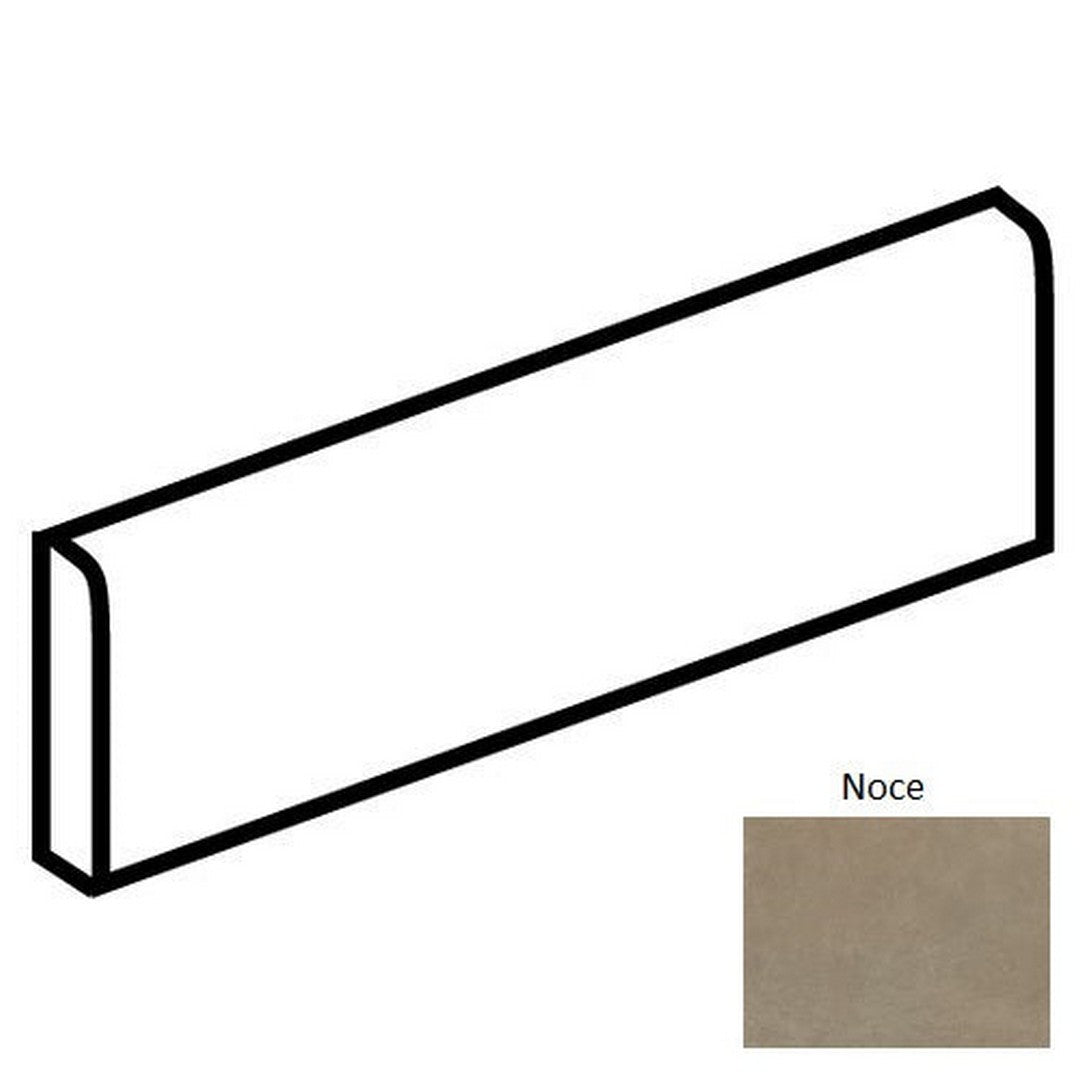 Daltile Portfolio 3" x 12" Rectified Matte Porcelain Floor Bullnose, Noce, 3" x 12"