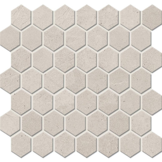 American Olean Primstone 11.63" x 10.25" Matte Hexagon Porcelain Mosaic