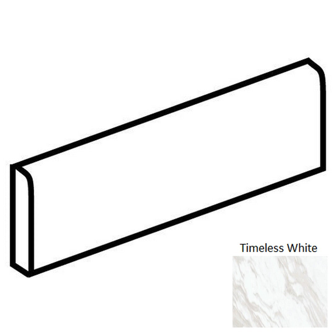 Daltile-Perpetuo-3-x-24-Rectified-Polished-Porcelain-Floor-Bullnose-Timeless-White