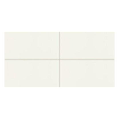 Daltile Pure 12" x 24" Rectified Matte Porcelain Floor Tile, Frost White, 11.75" x 23.62"