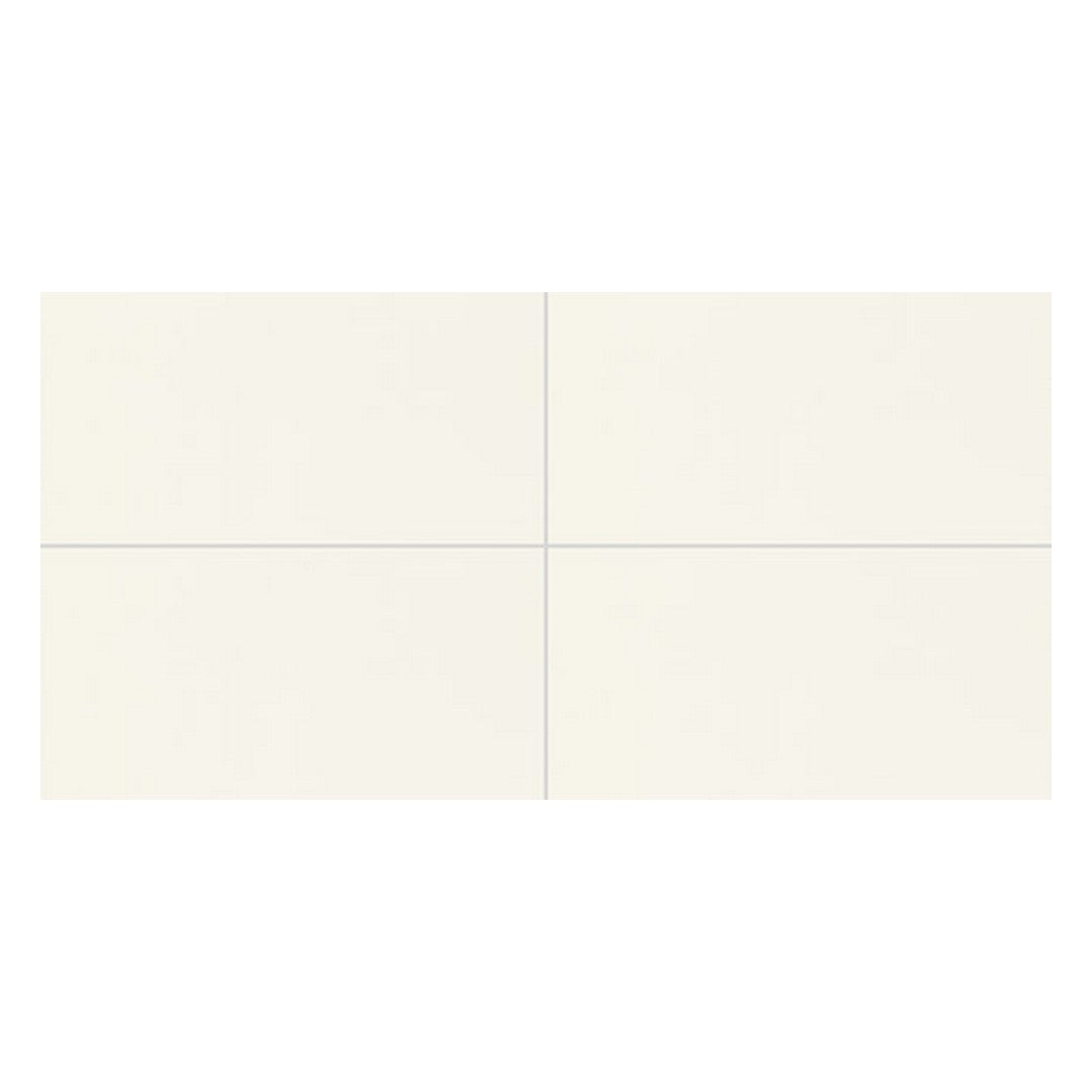 Daltile Pure 12" x 24" Rectified Polished Porcelain Floor Tile, Frost White, 11.75" x 23.62"