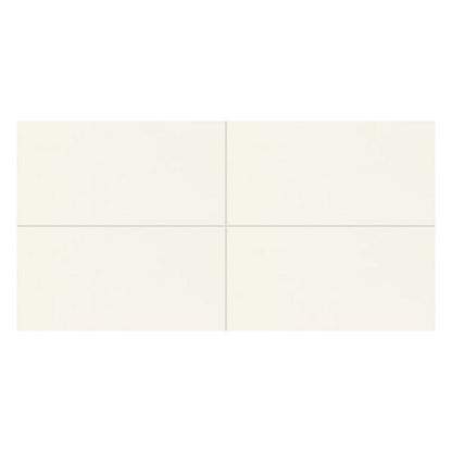 Daltile Pure 12" x 24" Rectified Polished Porcelain Floor Tile, Frost White, 11.75" x 23.62"
