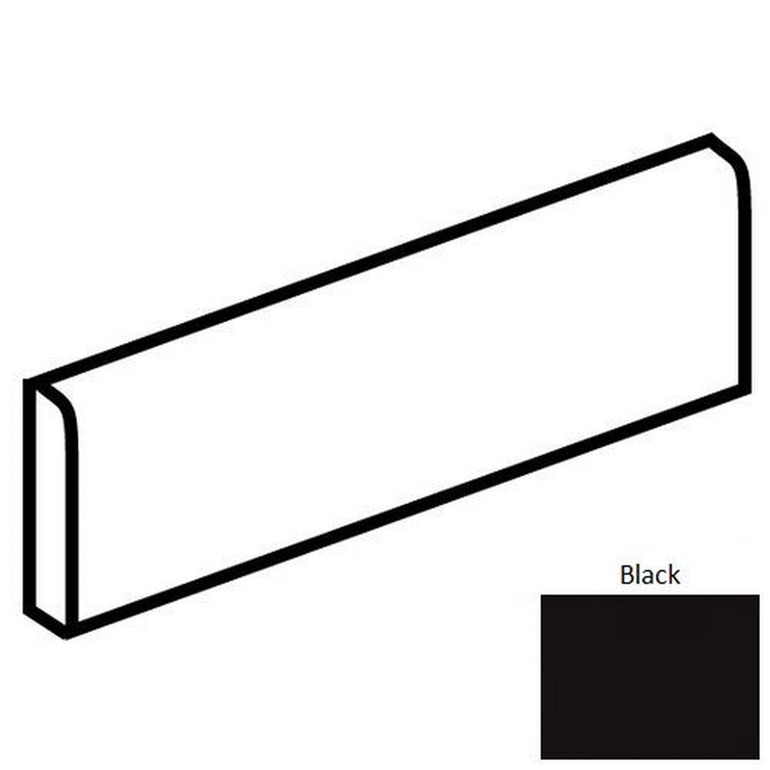 Daltile-Pure-3-x-24-Matte-Porcelain-Floor-Bullnose-Black