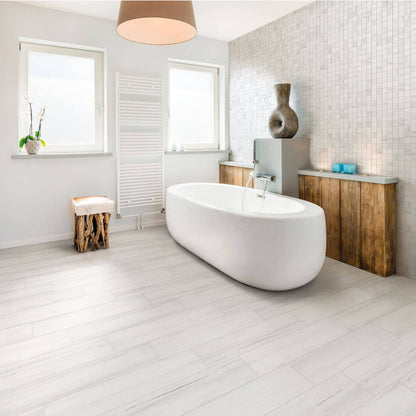 Happy Floors Paint Stone 12" x 12" Natural Porcelain 2" Mosaic