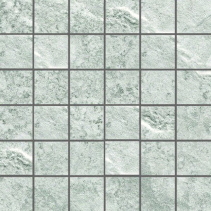 Happy Floors Phoenix 12" x 12" Natural Porcelain 2" Mosaic, Moon, 12" x 12"