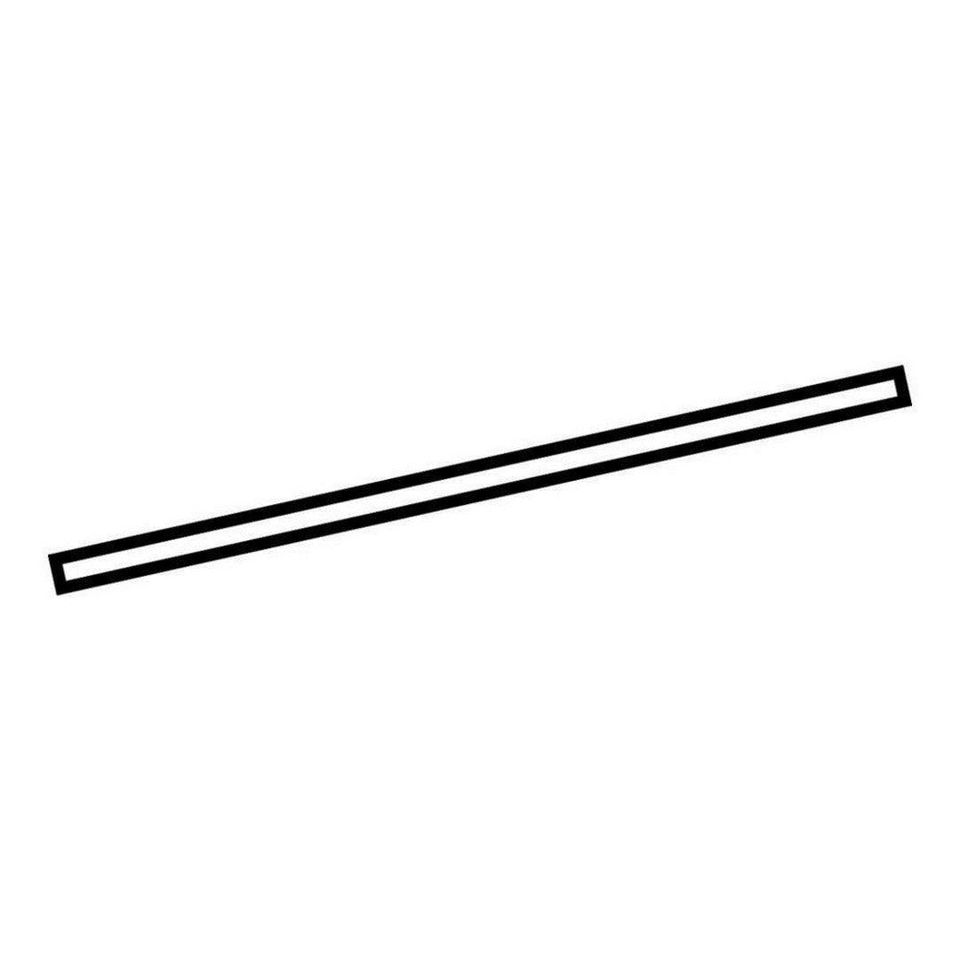 Daltile Pietra Divina 0.5" x 12" Honed Natural Stone Petite Pencil Rail Trim, Nero Marquina, 0.5" x 12"