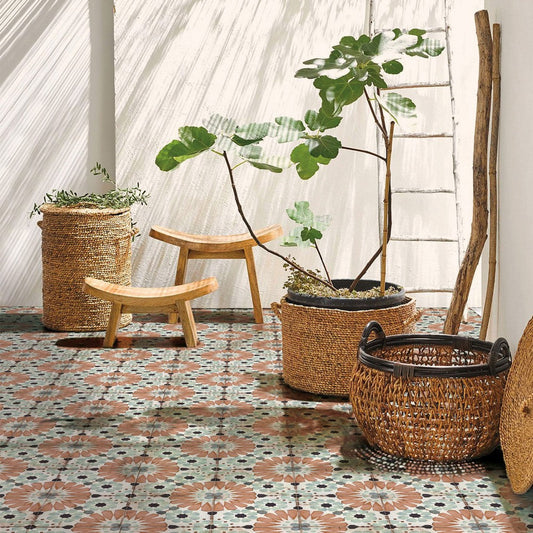 Lungarno Retrospectives 8" x 8" Pressed Matte Porcelain Floor Tile