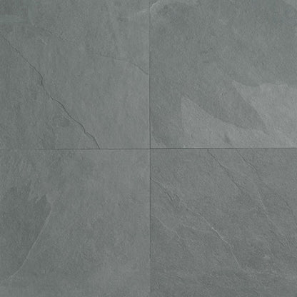 American Olean Stone Source 12" x 12" Cleft Slate Tile, Brazil Grey, 12" x 12"