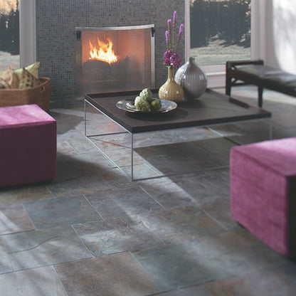 American Olean Stone Source 12" x 12" Cleft Slate Tile