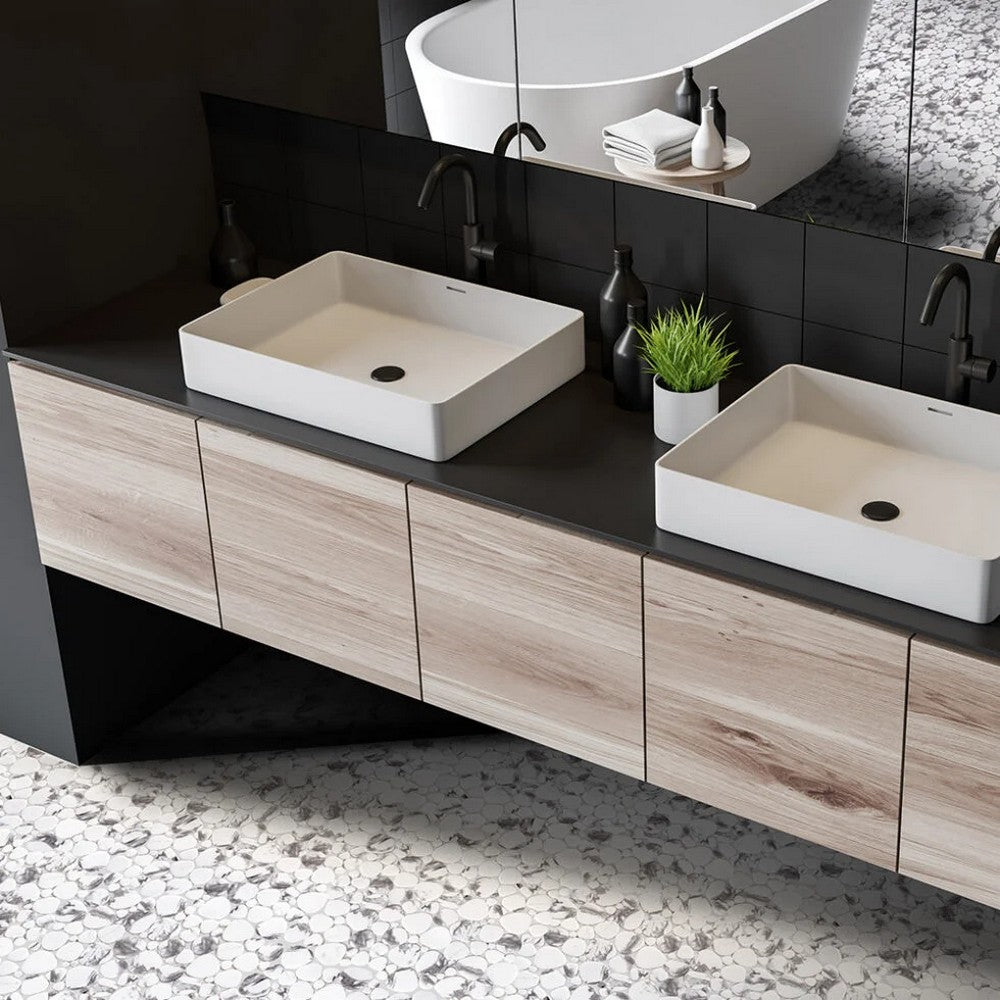 Lungarno-Simple-Stone-12.13-x-12.13-Pressed-Glass-Pebble-Mosaic-Bianco-Pebble