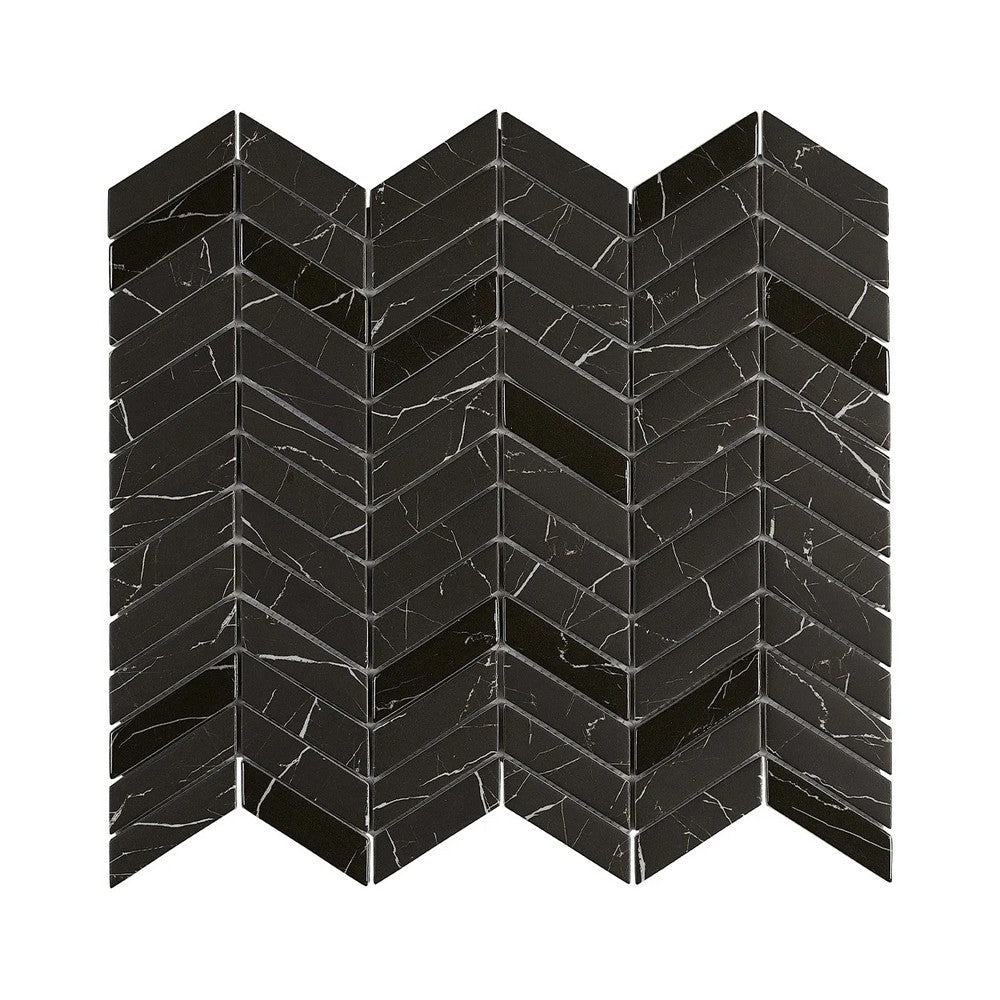 Nero Chevron / 11.02" x 12.24"